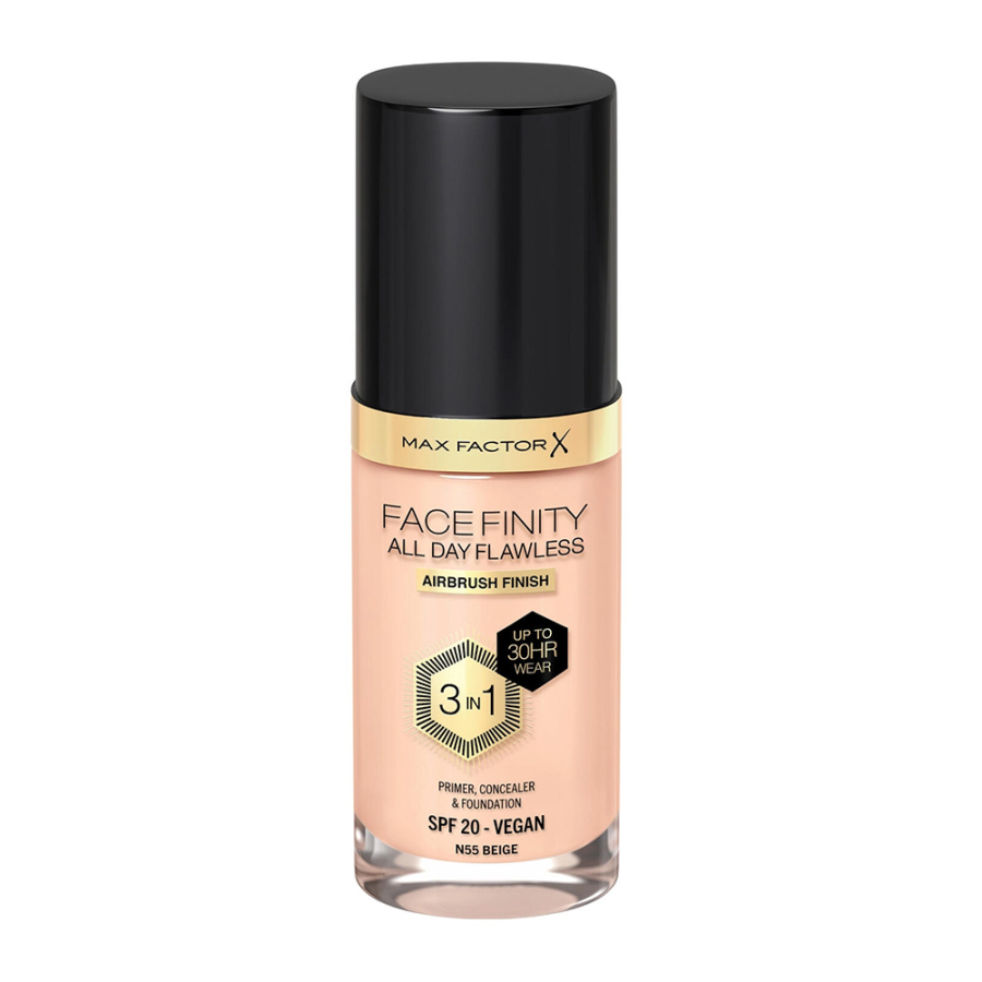 Max Factor Facefinity All Day Flawless 3 IN 1 Foundation - 55 Beige Max Factor Facefinity All Day Flawless 3 IN 1 Foundation - 55 Beige