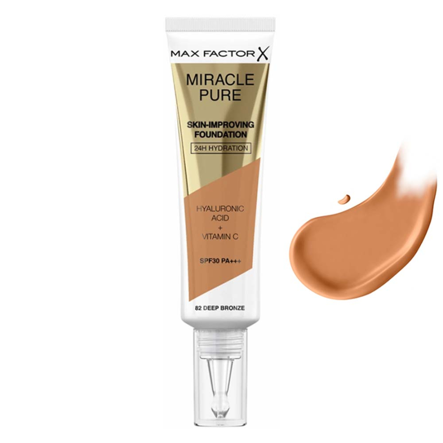 Max Factor Miracle Pure Skin-Improving Foundation - 82 Deep Bronze