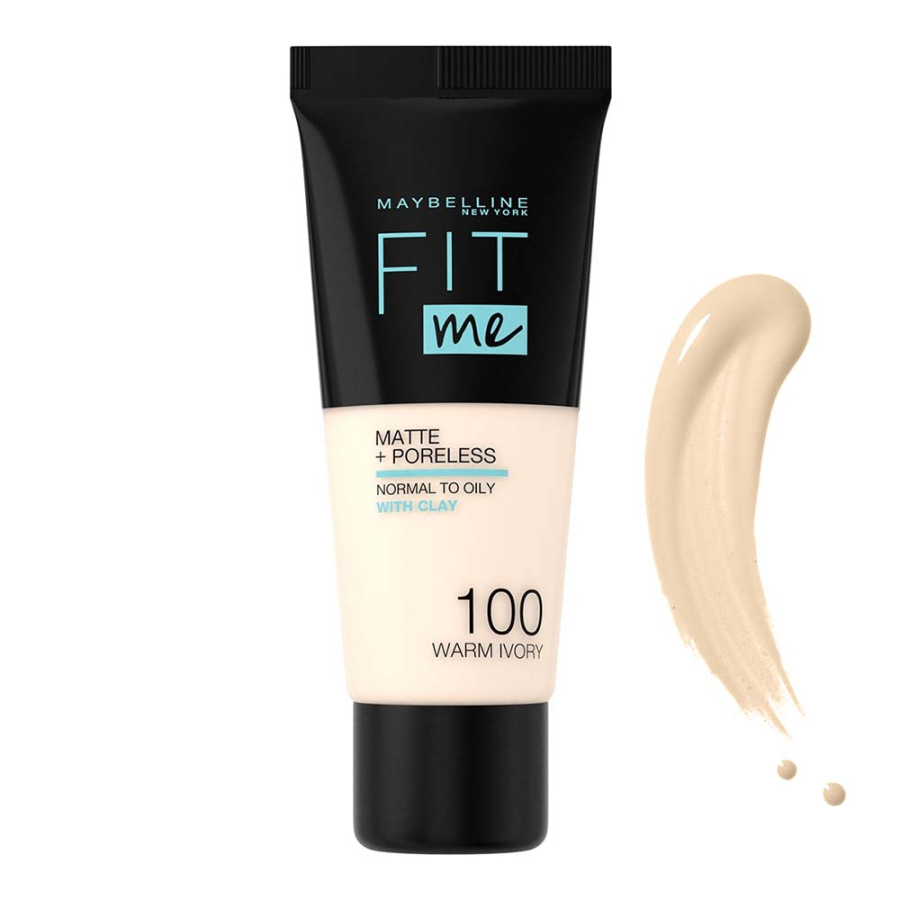 Maybelline Fit Me Matte + Poreless Foundation - 100 Warm Ivory