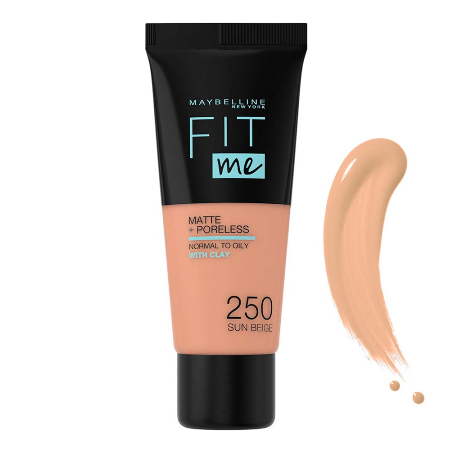 Maybelline Fit Me Matte + Poreless Foundation - 250 Sun Beige